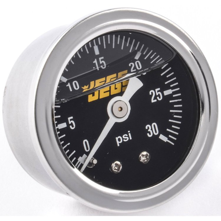 Fuel Pressure Gauge 1 1/2 in. Diameter [Liquid Filled]