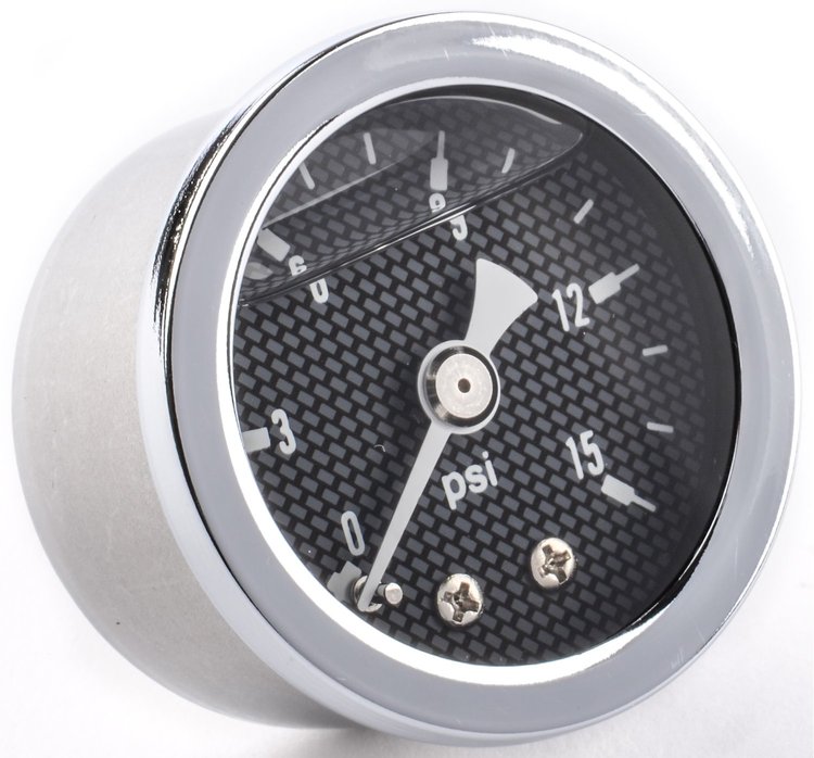Fuel Pressure Gauge 1 1/2 in. Diameter [Liquid Filled]