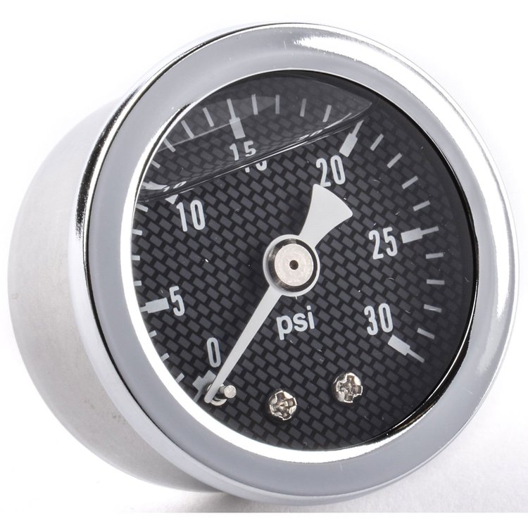 Fuel Pressure Gauge 1 1/2 in. Diameter [Liquid Filled]