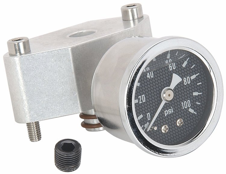 Fuel Pressure Gauge Kit Carbon Fiber-Look