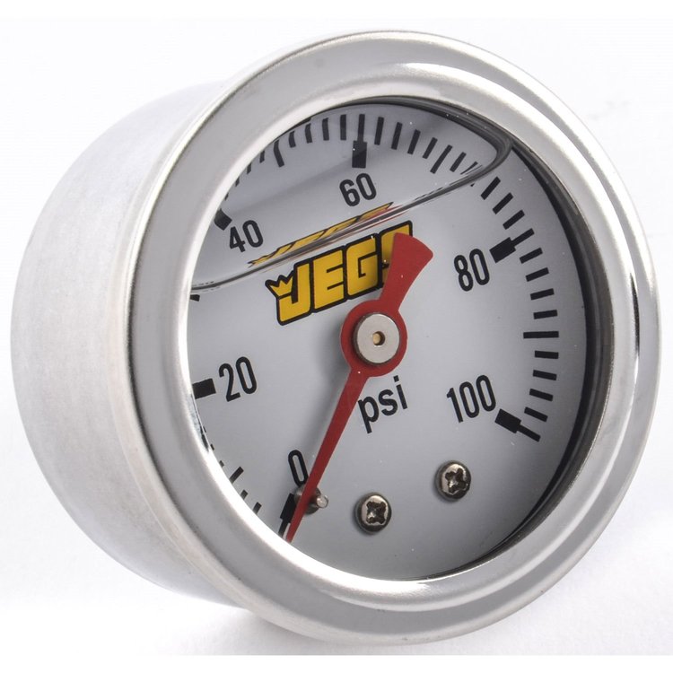 Fuel Pressure Gauge 1 1/2 in. Diameter [Liquid Filled]