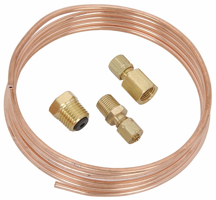 Mechanical Oil Pressure Gauge Tubing Kit [6 ft. Copper Tubing]