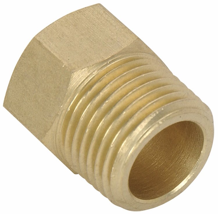 Mechanical Temp Gauge Adapter Fitting [1/2 in. NPT Male x 5/8 in. -18 Female Straight]