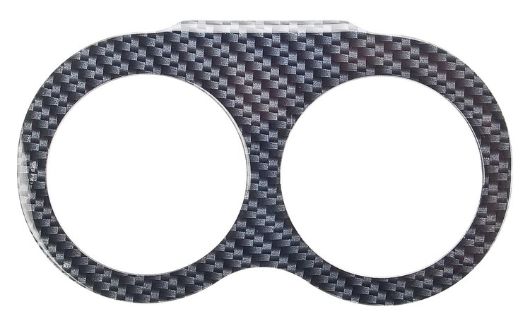 Aluminum Gauge Panel Carbon Fiber Look Finish