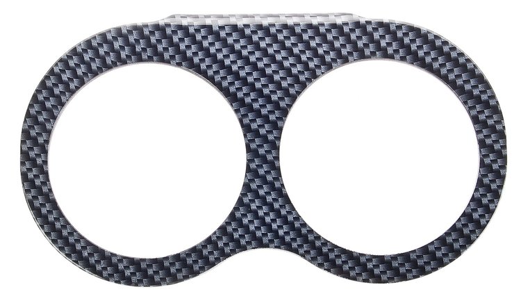 Aluminum Gauge Panel Carbon Fiber Look Finish