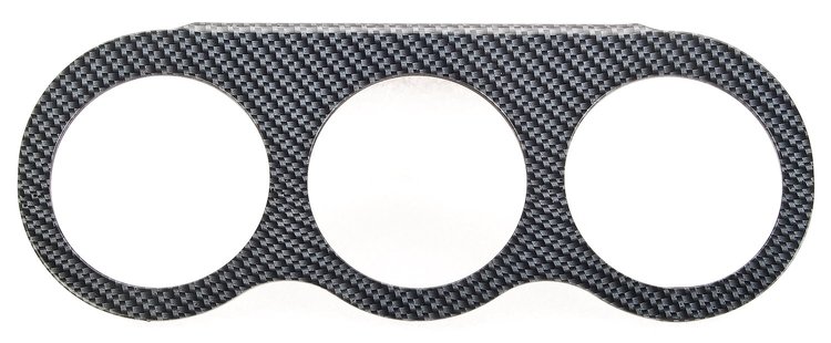 Aluminum Gauge Panel Carbon Fiber Look Finish