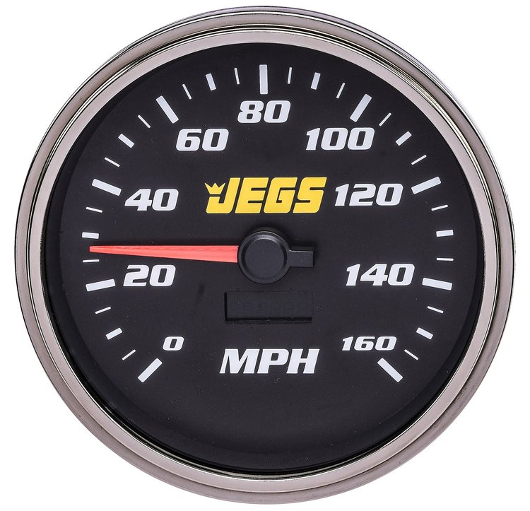 5 in. Electronic Programmable Speedometer [Black Face, 0-160 mph]