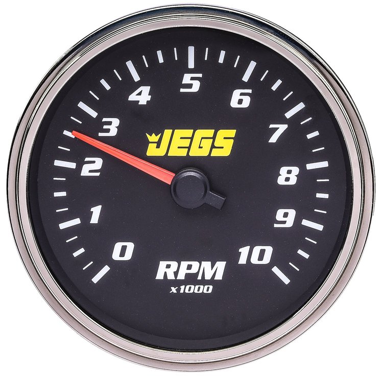 5 in. Electric Tachometer [Black Face, 0-10,000 RPM]