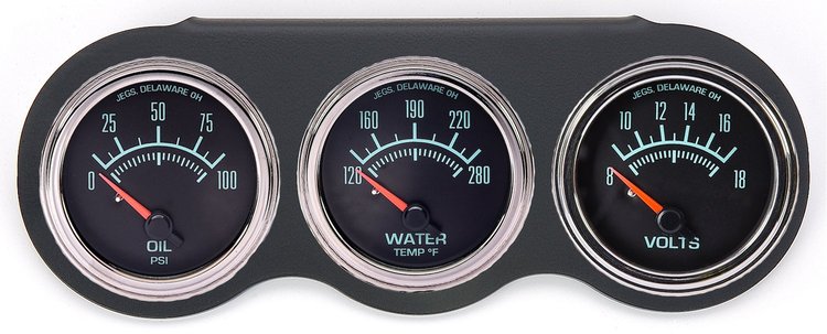 Retro Style 3-Gauge Kit with Gauge Panel