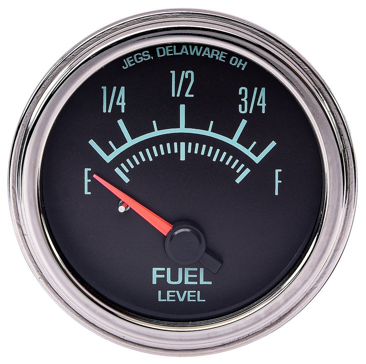 Fuel Level Gauge, Retro Style [2 1/16 in. Dia., 0-90 Ohm]