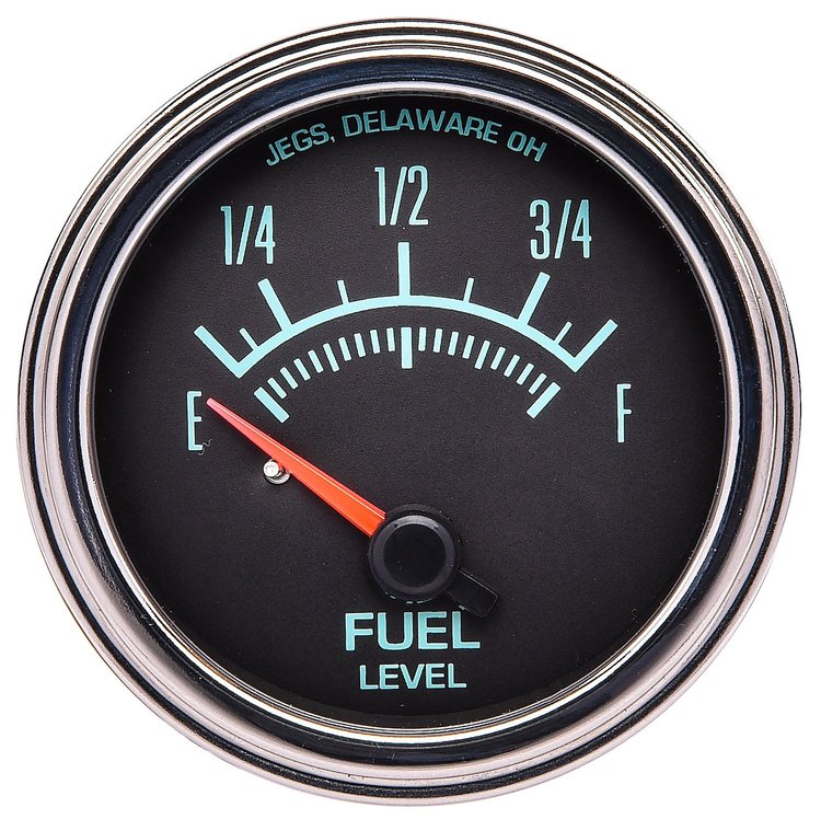 Fuel Level Gauge, Retro Style [2 1/16 in. Dia., 240-33 Ohm Input]