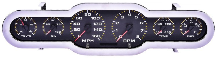 Universal 6-Gauge Analog Cluster