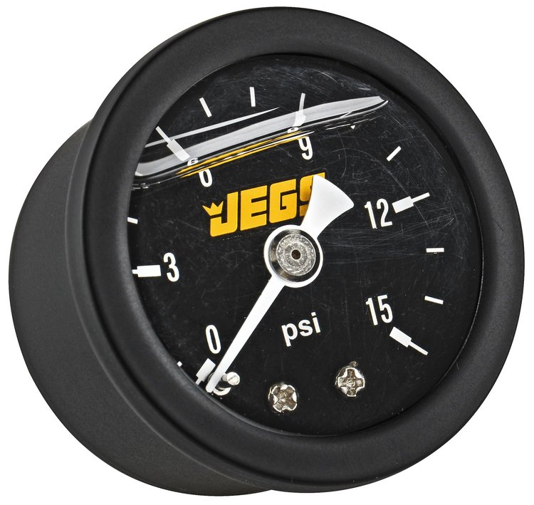 Fuel Pressure Gauge 1 1/2 in. Diameter [Liquid Filled]