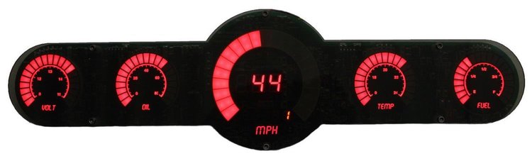 5-Gauge LED Bargraph Panel [Red]