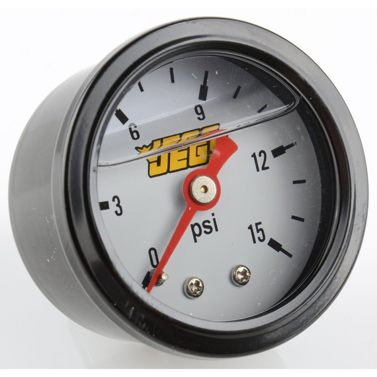 Fuel Pressure Gauge 1 1/2 in. Diameter [Liquid Filled]