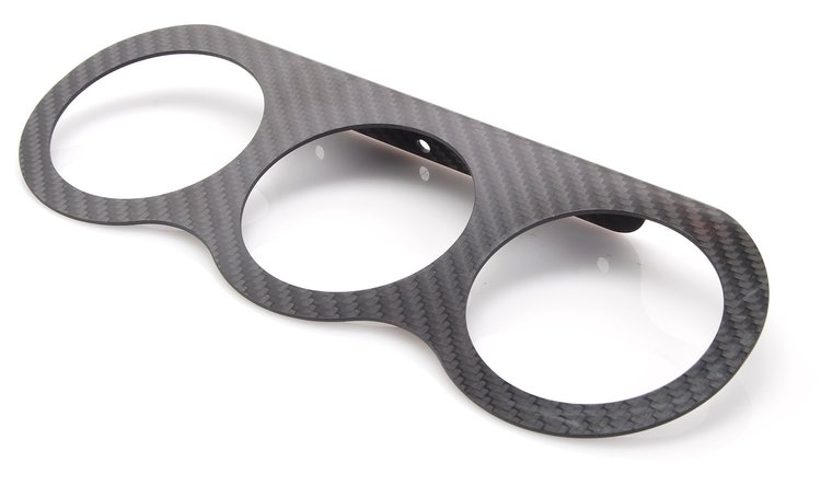 Carbon Fiber Gauge Panel 3 Hole