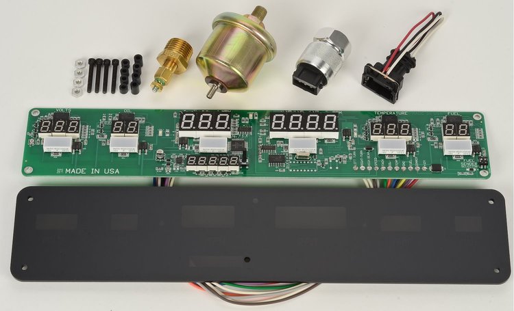 6-Gauge Panel with GM, Mopar & VW Sending Unit Includes: Tachometer