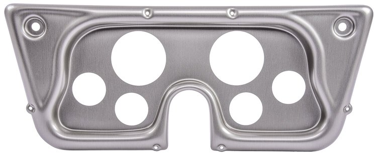 6-Gauge Dash Panel Insert for 1967-1972 Chevrolet, GMC C/K Series Truck [Brushed Aluminum]