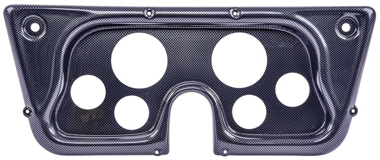 6-Gauge Dash Panel Insert for 1967-1972 Chevrolet, GMC C/K Series Truck [Carbon Fiber]