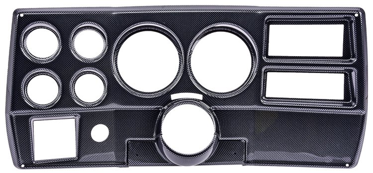 6-Gauge Dash Panel Insert for 1984-1987 Chevrolet, GMC C/K Series Truck with A/C Cutouts [Carbon Fiber]
