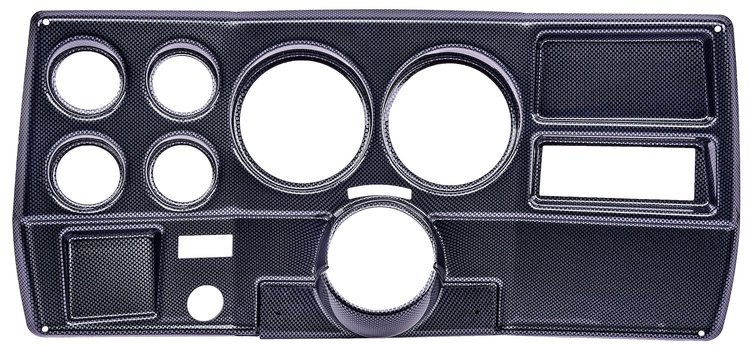 6-Gauge Dash Panel Insert for 1973-1983 Chevrolet, GMC C/K Series Truck w/o A/C Cutouts [Carbon Fiber]