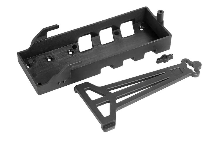 Battery Tray Holder with Lock [Fits Torch & Hooligan Monster Trucks]