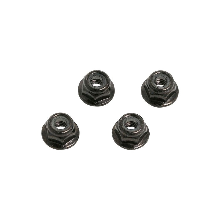 Rebbed Flange Lock Nuts (M4) [Fits Torch & Hooligan Monster Trucks