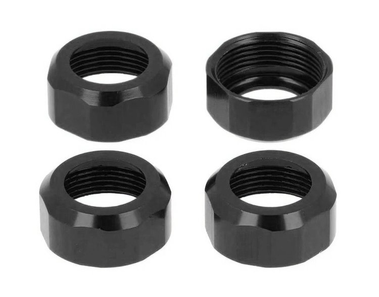 Black Shock Caps [Fits Torch & Hooligan Monster Trucks]