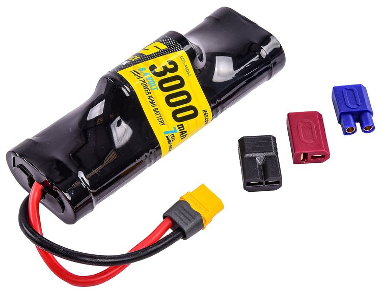 Small Block NiMH Battery [8.4V, 3000 mAh, 7-Cell, Hump-Pack]