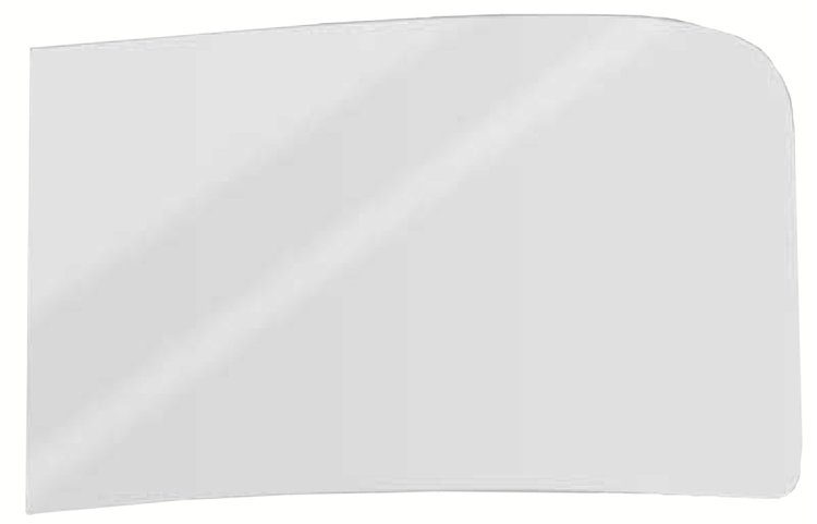 Windshield Fits Select 1939-1946 GM Truck with Flat, 2-Piece Windshield [Clear, No Shade Strip]