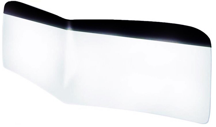 Windshield Fits Select 1939-1946 GM Truck with V-Bend, 1-Piece Windshield [Light Grey Smoke, Dark Grey Shade Strip]