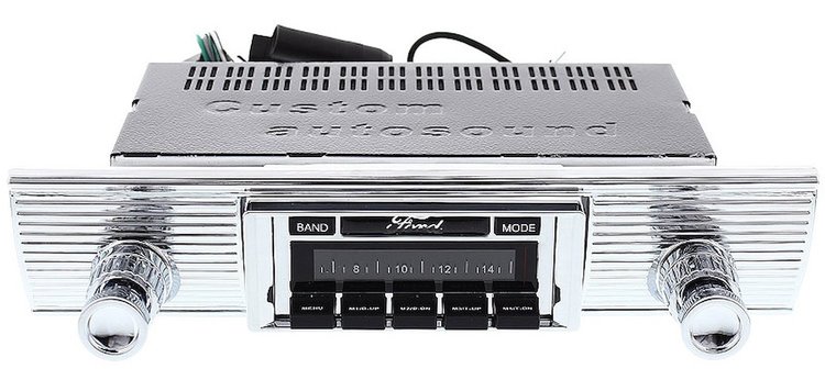 Classic 630 Series Radio for 1956 Ford Coupe, Sedan, Convertible, Wagon Models [Bluetooth Compatible]