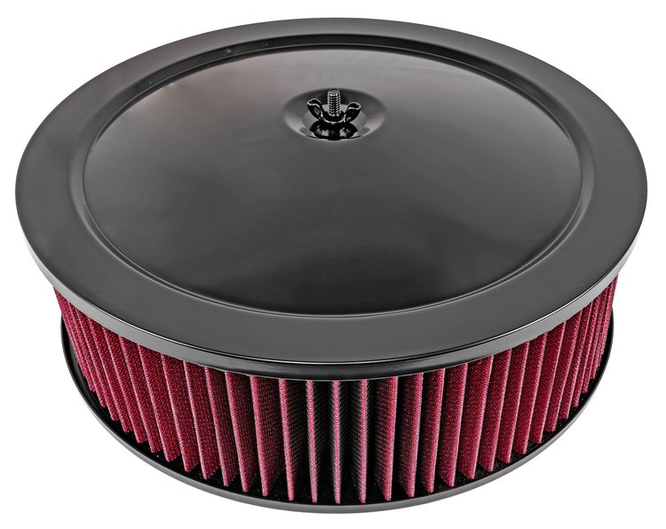 Air Cleaner Assembly 12 in. x 3.500 in. [Black Top with Red Filter]