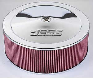 Air Cleaner with Logo 14 in. x 5 in. [Chrome-Plated]