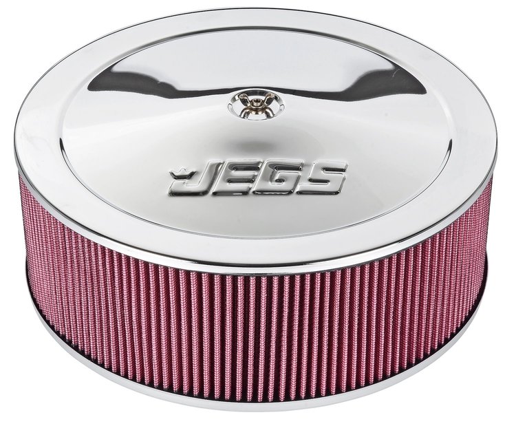 Air Cleaner with Logo 14 in. x 6 in. [Chrome-Plated]