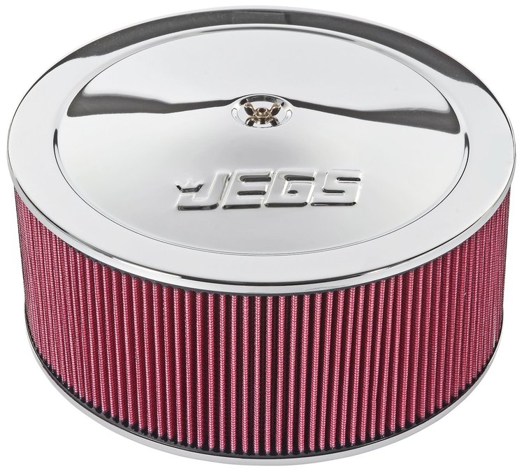 Air Cleaner with Logo 14 in. x 6 in. [Chrome-Plated]