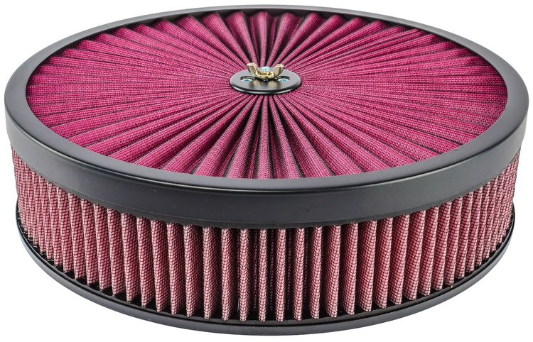 Flow-Thru Air Cleaner Assembly 14 in. x 3 in. Black