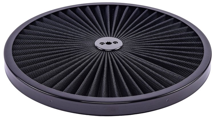 14 in. Flow-Thru Air Cleaner Lid [Black Trim with Black Filter]