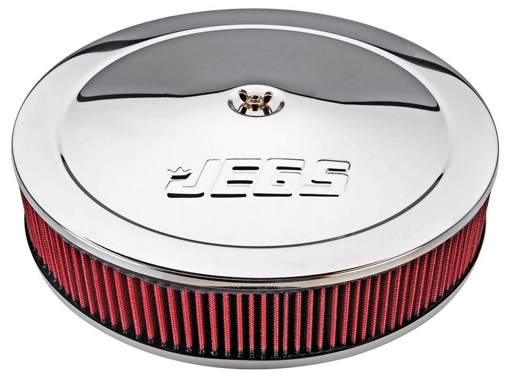 Air Cleaner with Logo 14 in. x 3 in. [Chrome-Plated]
