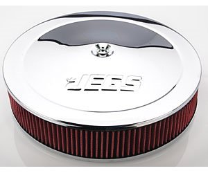 Air Cleaner with Logo 14 in. x 3 in. [Chrome-Plated]