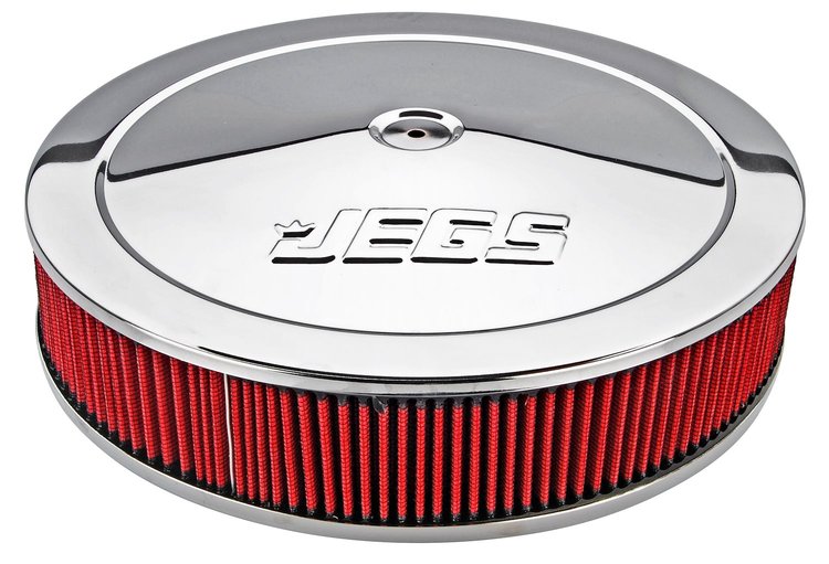 Air Cleaner with Logo 14 in. x 3 in. [Chrome-Plated]