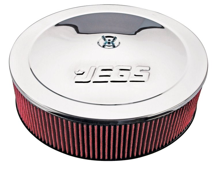 Air Cleaner with Logo 14 in. x 4 in. [Chrome-Plated]