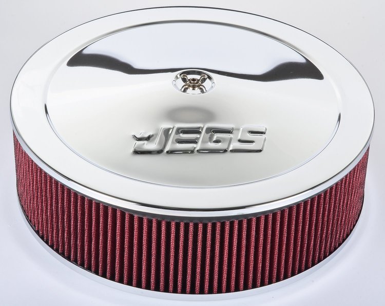 Air Cleaner with Logo 14 in. x 4 in. [Chrome-Plated]