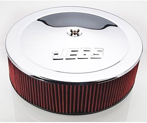 Air Cleaner with Logo 14 in. x 4 in. [Chrome-Plated]