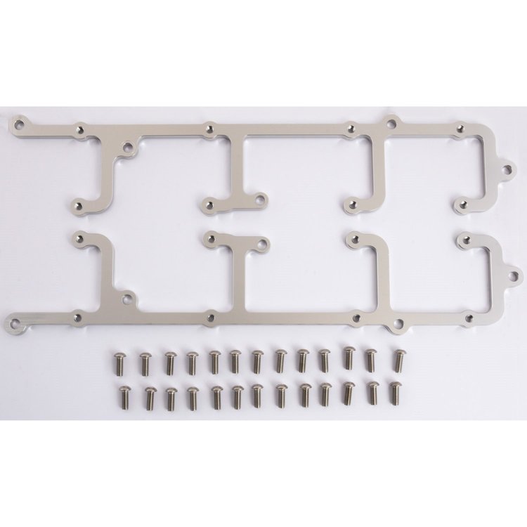 GM LS Fabricated Aluminum Valve Cover Coil Mounts [Fits JEGS 555-501012 Valve Covers]