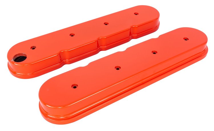 Orange Die Cast Aluminum Valve Covers for GM LS Series