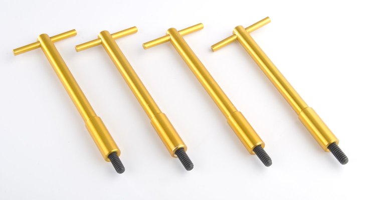Valve Cover T-Bar Wing Nuts Gold