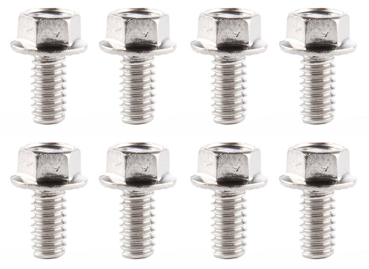 Valve Cover Bolt Kit Fits 1955-86 Small Block Chevy with Flange/Perimeter Mounting [Stainless Steel]