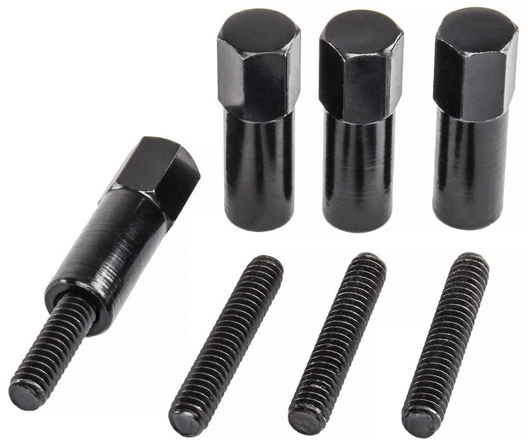 Valve Cover Studs for Chevy, Ford, or Mopar Black 4/pkg