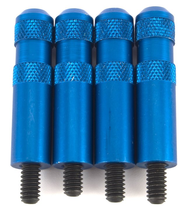Aluminum Valve Cover Nuts Blue Anodized